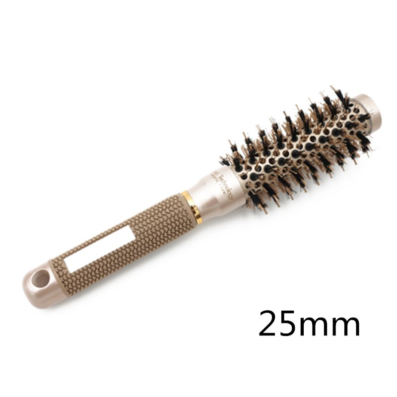 Brosse à cheveux Nano, peigne à canon rond ionique en céramique, outil de coiffure pour Salon de coiffure, 30 #216, 1 pièce/4 pièces, nouveauté: 25mm