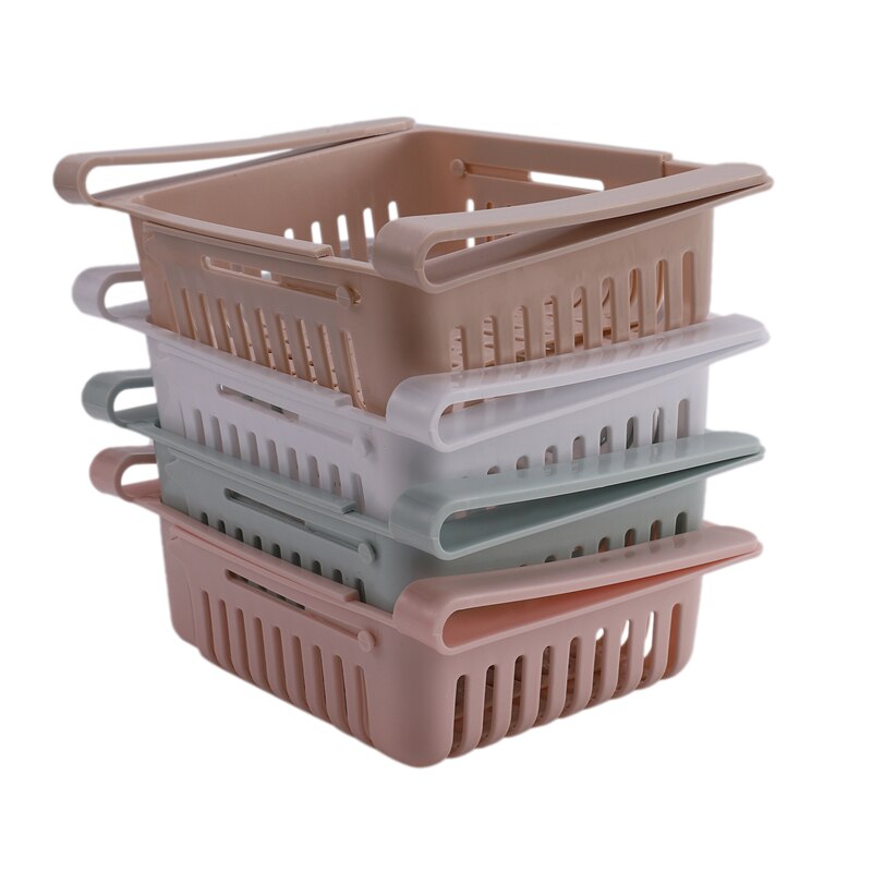 4 ruimtebesparende koelkast vriezer kast keuken organizer opbergrek plank houder