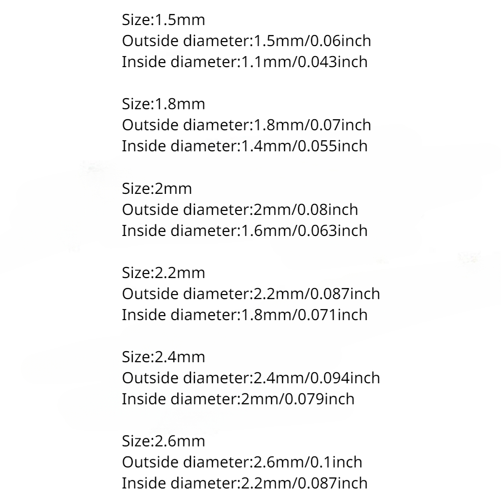 500 Pz/borsa Singolo Barile Manicotti A Crimpare Linea di Pesca Filo capo Tubo di Rame Connettori Tubo di Rame Misto Pesca sul Ghiaccio