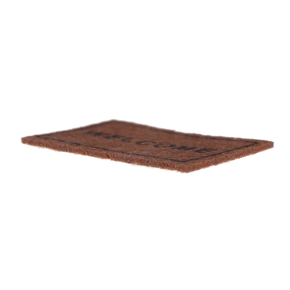 1PCS Dollhouse Miniature Welcome floor mat Carpet Rug doll house accessories 6.2X4.2CM