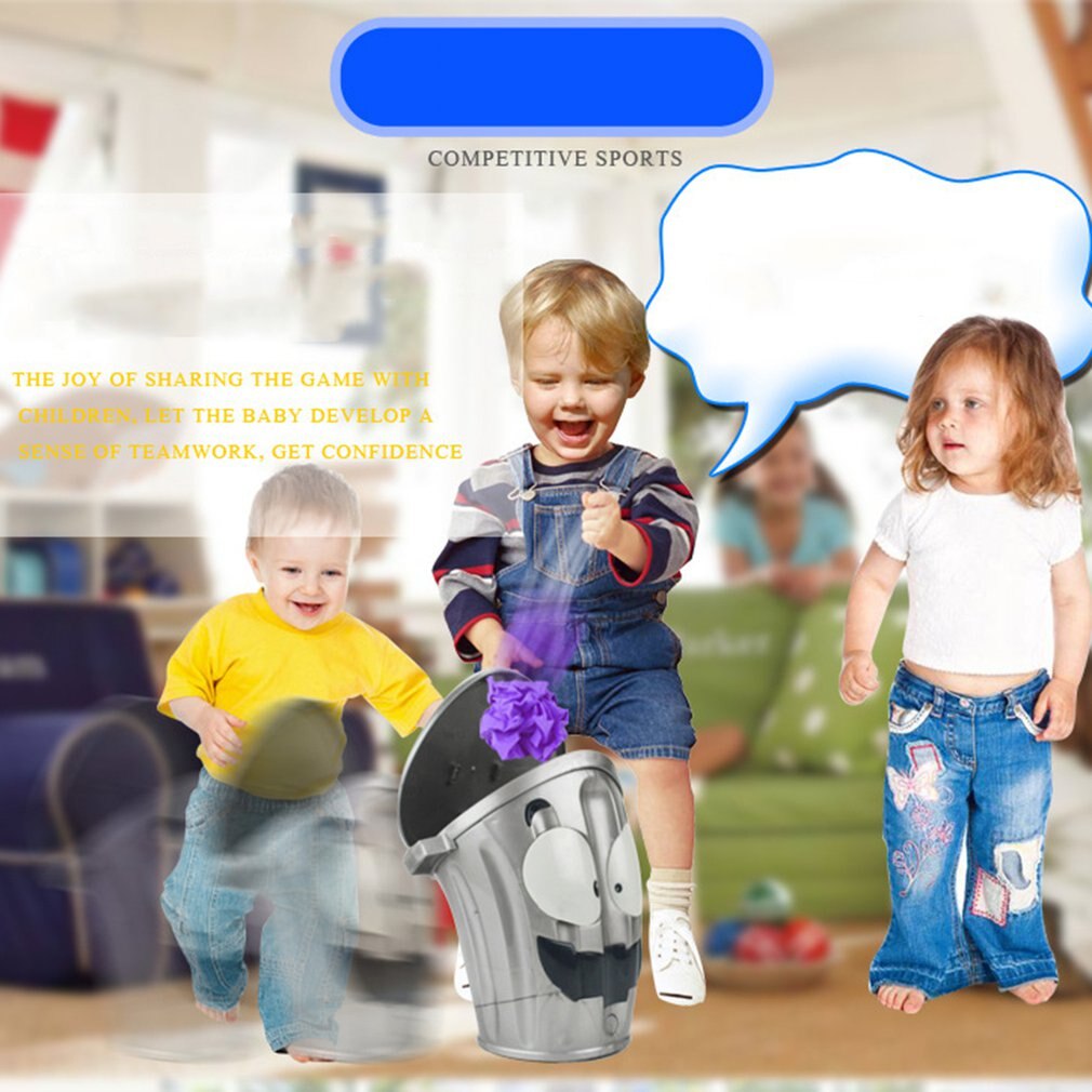 Lustige Mülleimer Spaß gehen Mülleimer Neuheit Lustige Spielzeug Müll Kann eltern-Art-Interaktion Bildung