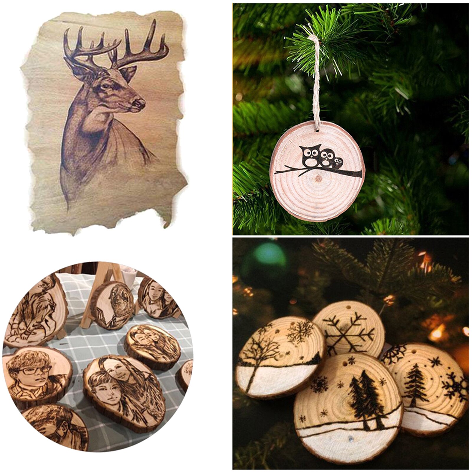 Wood Burning Pen Chemical Pyrography Marker Pen Safe Tool for DIY Projects Wood Painting Reversible Fine Tip Upgrade Version