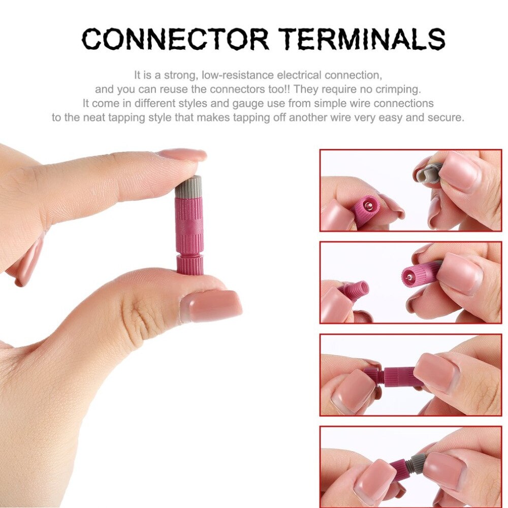 10pcs Posi-tap Connectors Terminal 20-22 Awg Gauge Wire Electrical Fastener Electrical Wire Terminal Connectors EX-130R #604