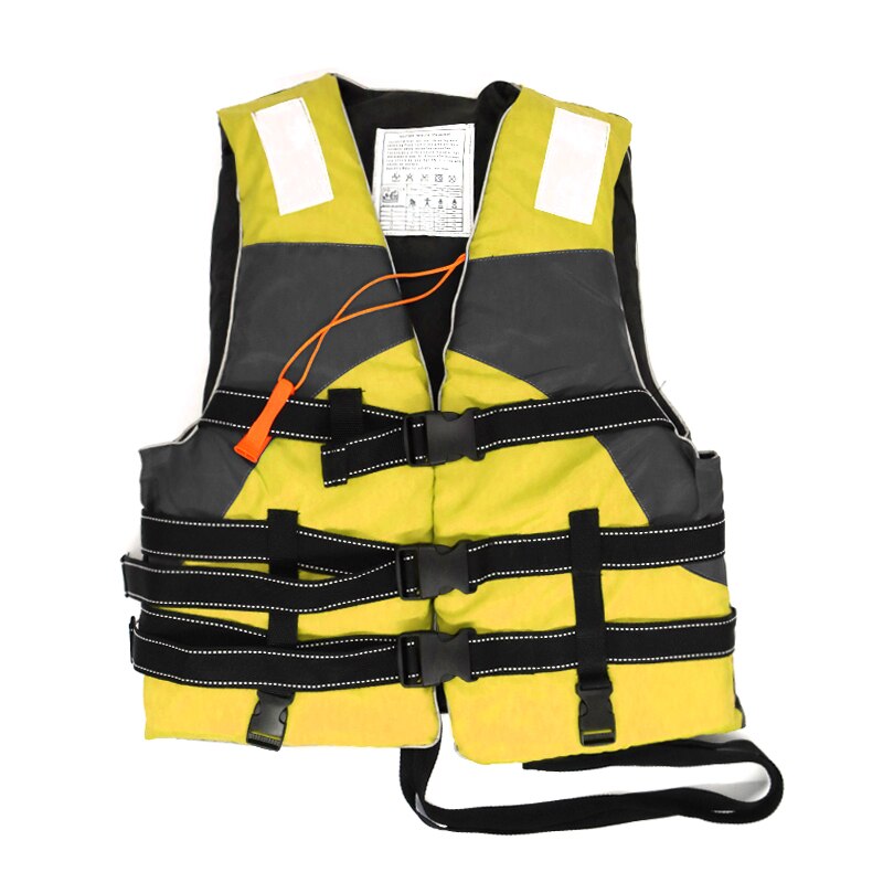 Life Vest for Swimming Snorkeling Wear Fishing Drifting Suit Outdoor Rafting Life Jacket for Children and Adults: Yellow / XXL 85-100kg