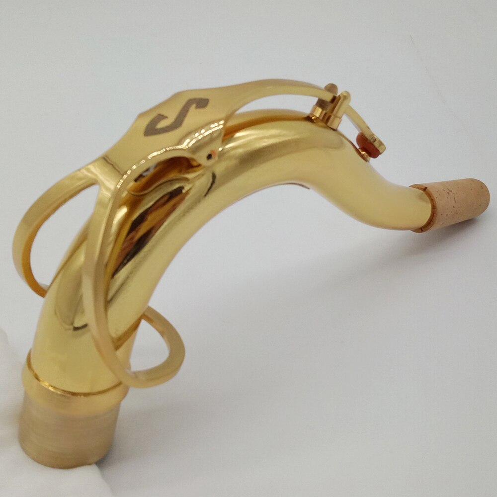 Muziekliefhebber clubinstrument tenorsaxofoon hals messing antiek koper simulatie brons saxofoon hals accessoires: 4