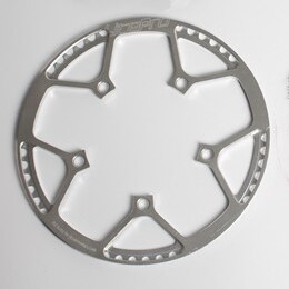 Litepro 130mm bcd kedjekrans i aluminiumlegering 45t-58t hopfällbar cykelskiva med skydd ultralätta cykeldelar: 58t silver