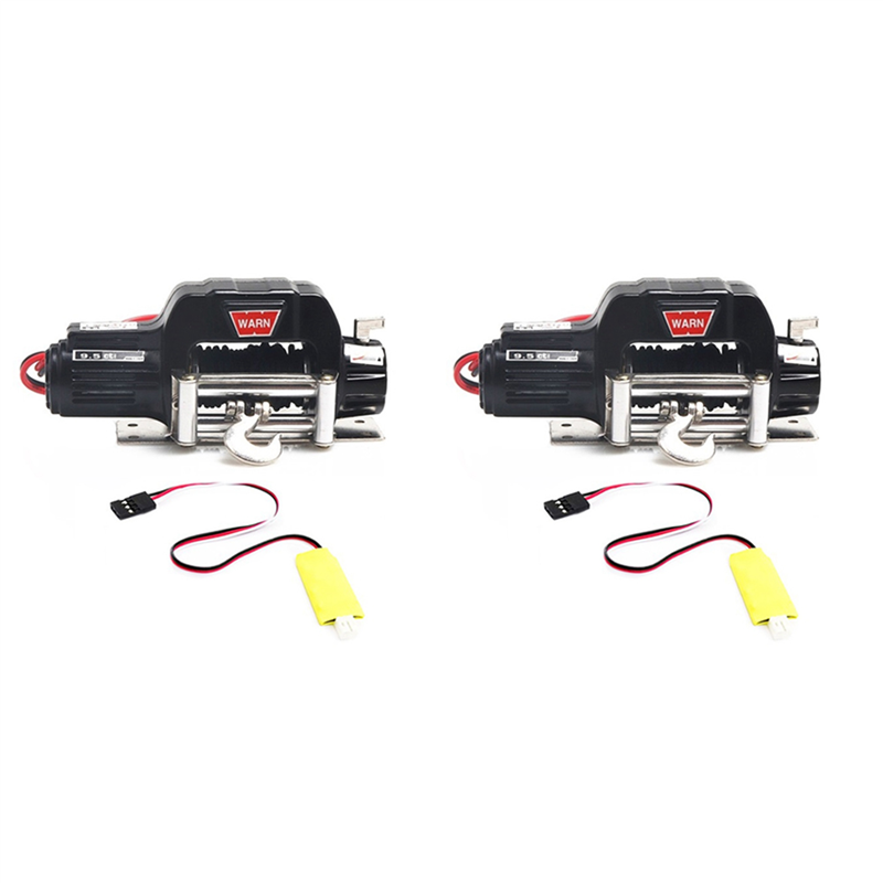 MACH-2X Metalen Automatische Lier Met 3CH Controle Lijn Voor 1/10 RC Crawler Auto Axiale SCX10 TRAXXAS TRX4 Upgrade Accessoires,2