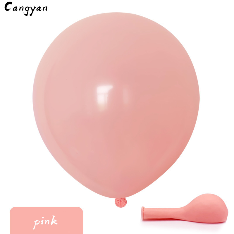 50 pcs 10 inch thick 2.2 g round birthday party wedding arrangement candy color balloon color macaron balloon toy ball child: pink