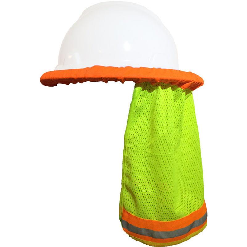 Safurance Reflective Stripe Neck Shield Safety Hard Hat Cap Sun Shade Protective Helmets Workplace Safety