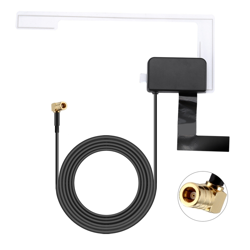 Bil dab digital radio patch antenne antenne selvklebende gjennomsiktig innebygd antenne
