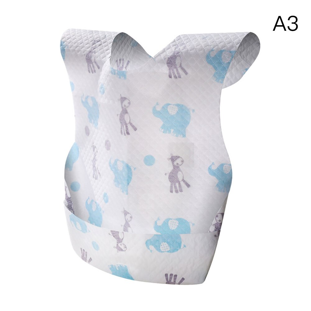 20Pcs/lot Disposable Bibs Children Baby waterproof Eat Bibs With Pocket Baby kid scarf bib saliva towel bib Convenient: Black