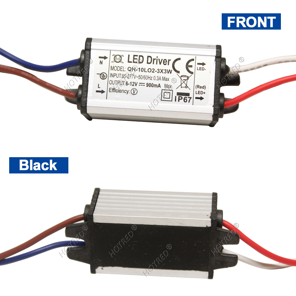 Adaptador de transformador a Fuente de alimentación, Controlador LED de 10W, 20W, 30W, 50W, 100W, a DC3V AC85V-277V, 12V, 18V, 24V, 30V, IP65, 300/600/900/1500/3000mA