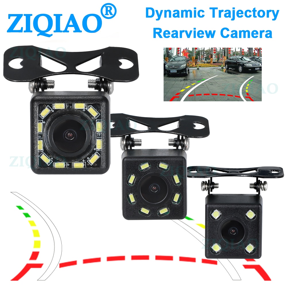 Ziqiao bilparkering backkamera hd universell dynamisk bana guide linje backkamera  hs069