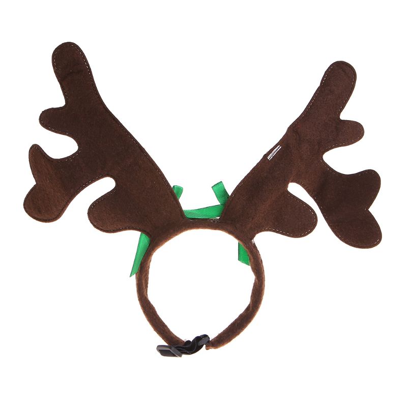 Diadema de Mascota de Navidad, sombrero de cuerno de ciervo, disfraz de perro, cachorro, gato, disfraz de , productos para mascotas C42
