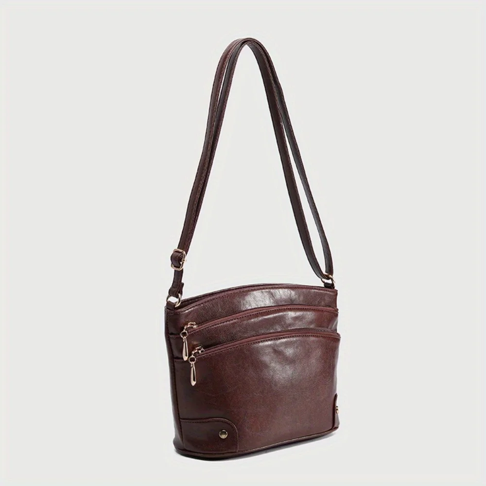 Klassieke effen kleur enveloptas Emmertas zomer meerlaagse schoudertas retro klassieke tas met grote capaciteit