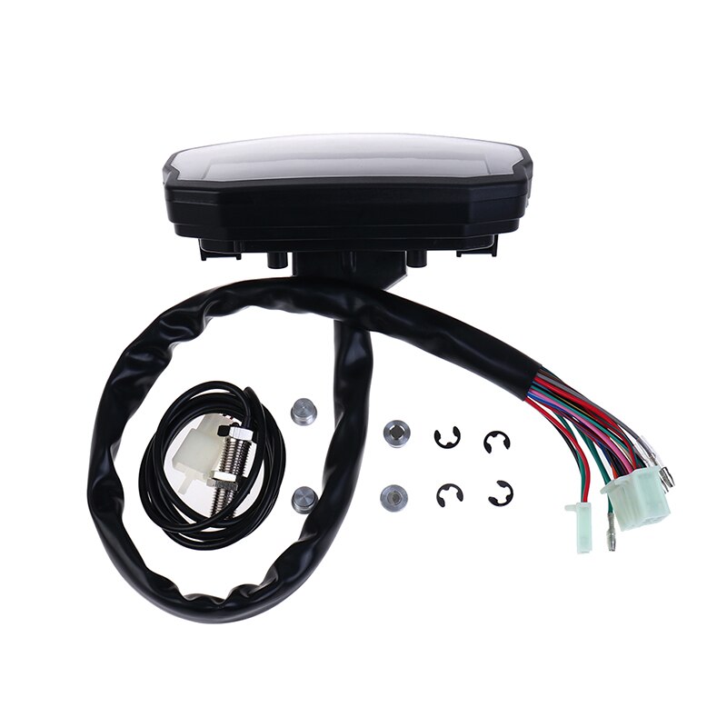Motorcycle LCD Display Multi-function Instrument Cluster Replaceable Speedometer Display Instrument LCD Gauge