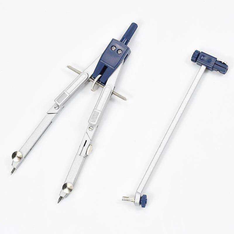 4Pcs Geometry Set Metal Compass Geometry Precision Tool for Student, Circle Drawing Tool and Architecture Drafting Kits