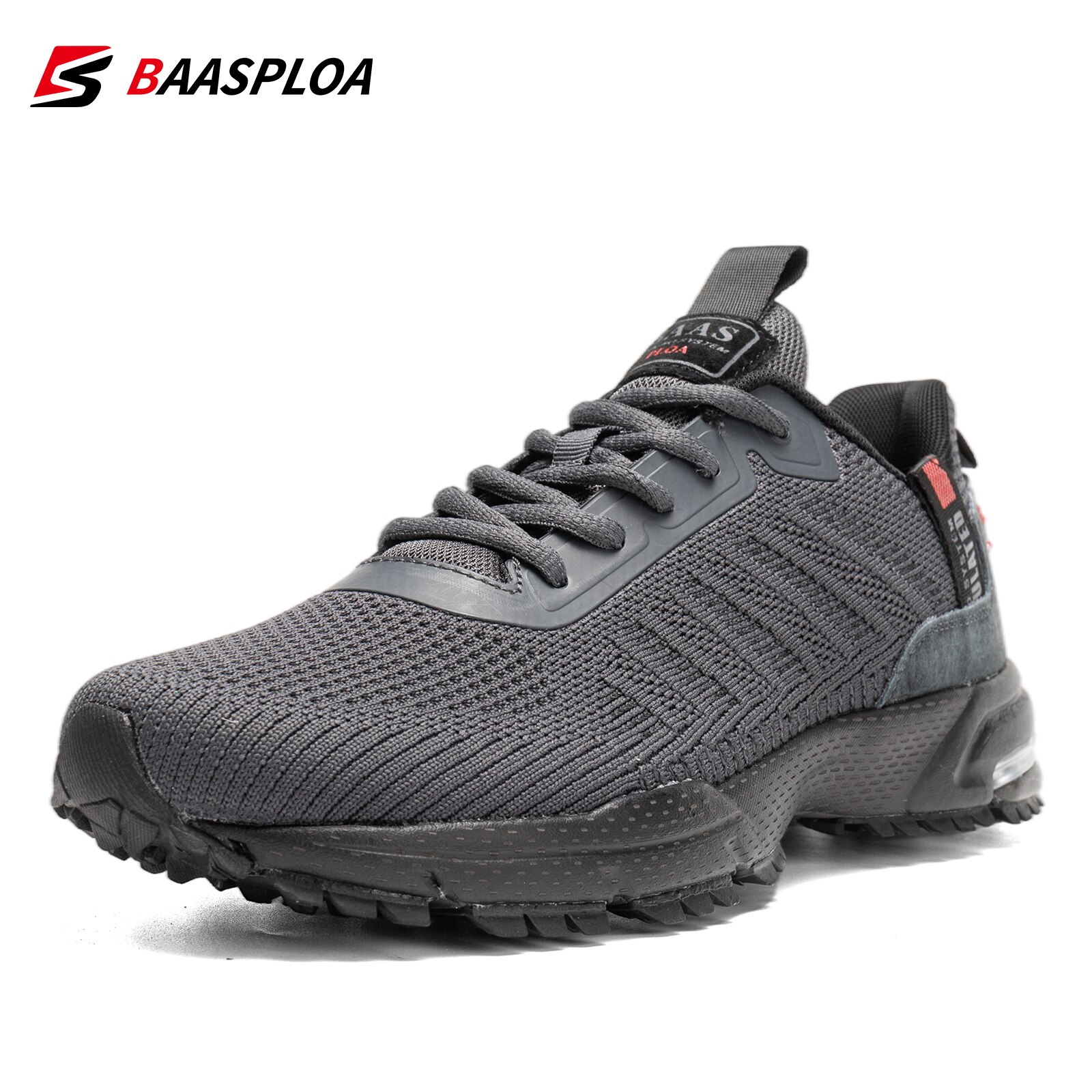 Baasploa Men Running Shoes Lightweight Sneakers Sneaker Male Breathable Tennis Shoe Non Slip Sport Shoes