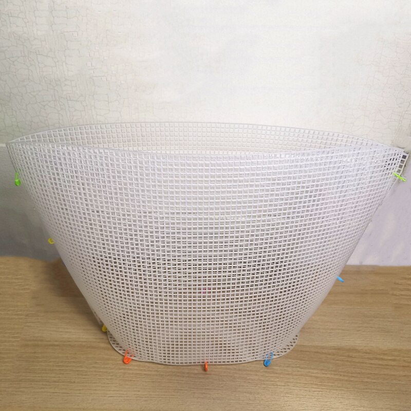 Auxiliary Embroidery Plastic Mesh Sheet Chenille Handcraft DIY Bag Accessories Easy Knit Helper Grid Messenger: Grid C-L