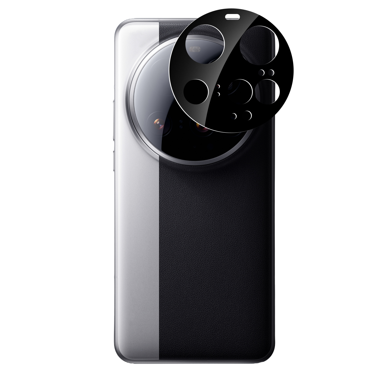 Protecteur d'objectif de caméra pour Xiaomi 15 Ultra, Film de protection d'écran d'objectif de caméra arrière, Films en verre trempé pour Xiaomi Mi 15Ultra: Black / Bundle4