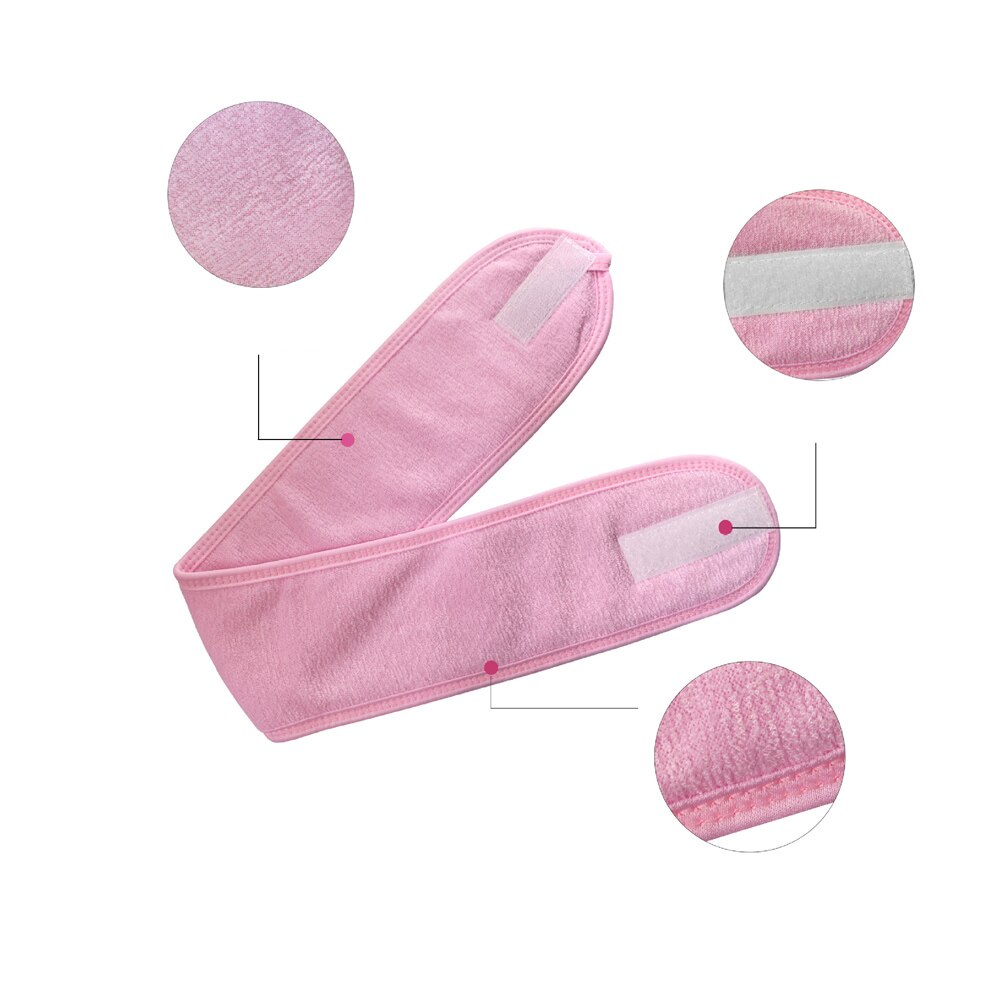 Girl Headband Wide Hair Band Accessory Sports Non-Slip Elastic Adjustable Velcro Tight Sweat-Absorbent Belt Yoga