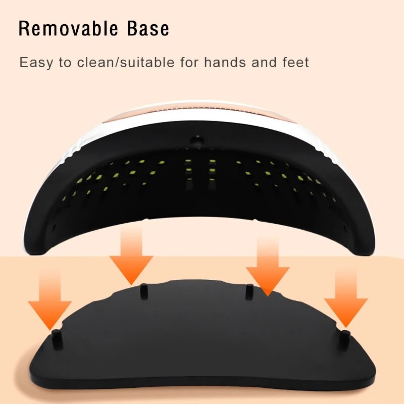 168W UV LED Nail Lamp SUNY1 Manicure Nail Dryer 4 MODE With Motion Sensing LCD Display Touch Switch Curing Poly UV Gel Light