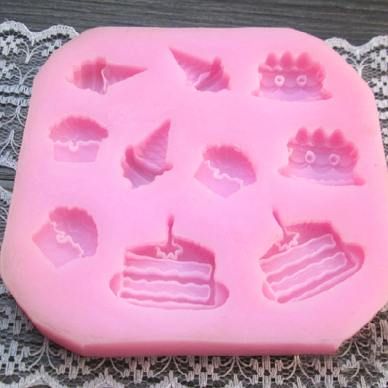 3D Cake Ice-cream Cone Mold Silicone Cake Lace Molds DIY Kitchen Baking Fondant Cake Decorating Tools Chocolate Moulds CT676