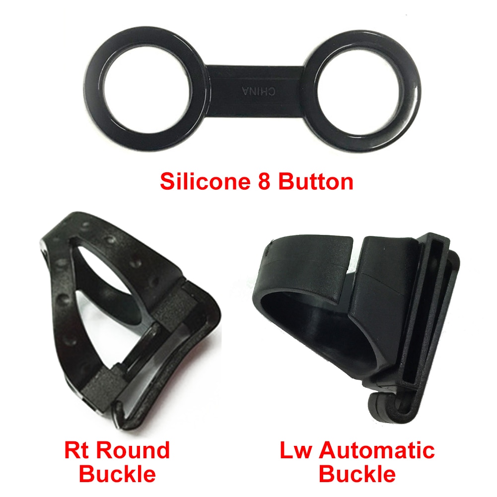 Boccaglio in Silicone universale 8 forma facile da applicare cinturino con fibbia per immersione a sgancio rapido pratico fermaglio per tubo di respirazione con Clip