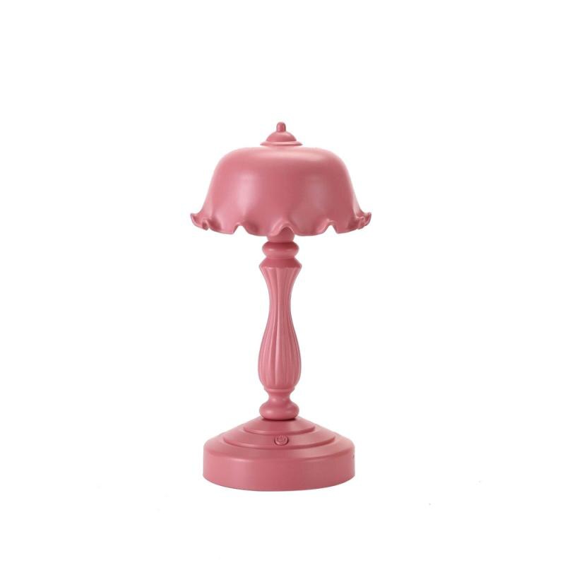 1PC Mini Night Light For Dormitory Nostalgic Retro Style Rechargeable Table Lamp Bedroom Bedside LED Eye Lamp: 02