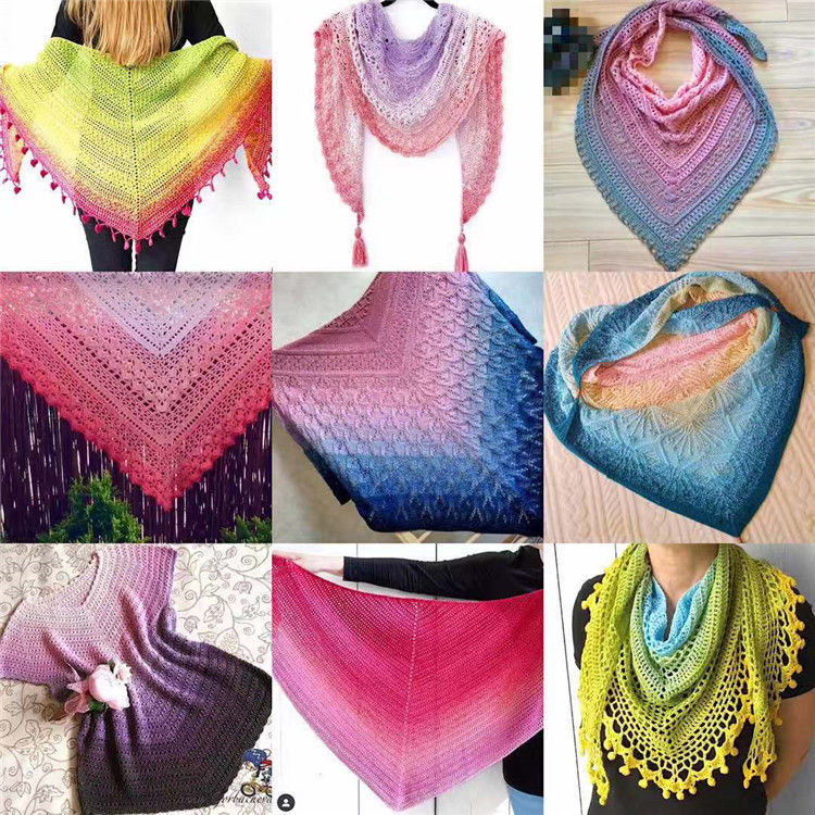 100%  merinould ren uld garn 250g lange sektioner farvet efterårs sweatersjal diy håndlavet hæklet tørklædetråd til strik