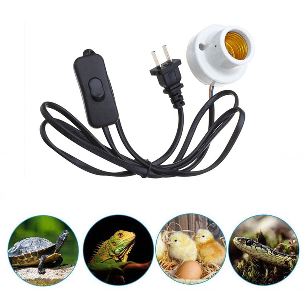 E27 Porcelain Lamp Holder Porcelain Heating Lamp Socket for Reptile Animals