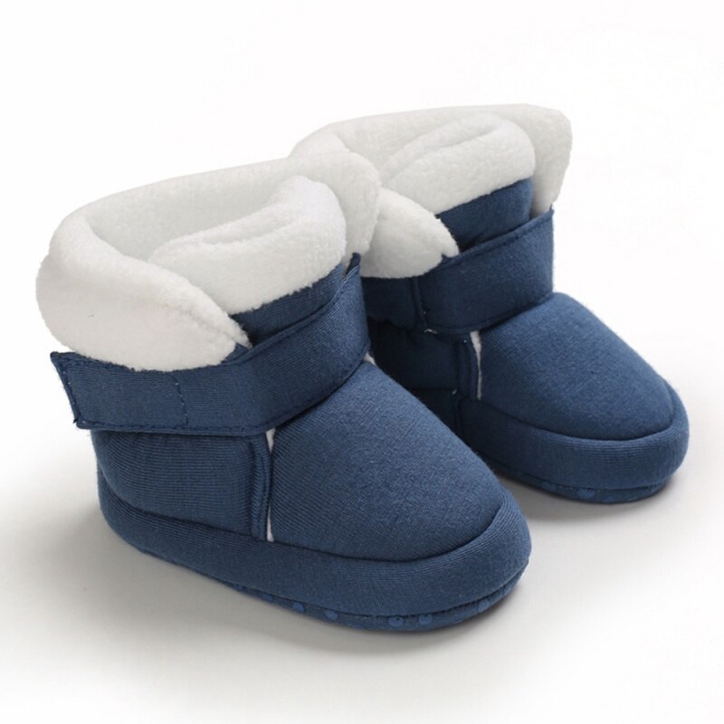 Winter Baby Schoenen Jongens Meisjes Katoen Zachte Zool Sneeuw Booties Dikke Winter Warm Pasgeboren Peuter Laarzen Schoenen Frist Wandelschoenen: DL / 7-12 Months