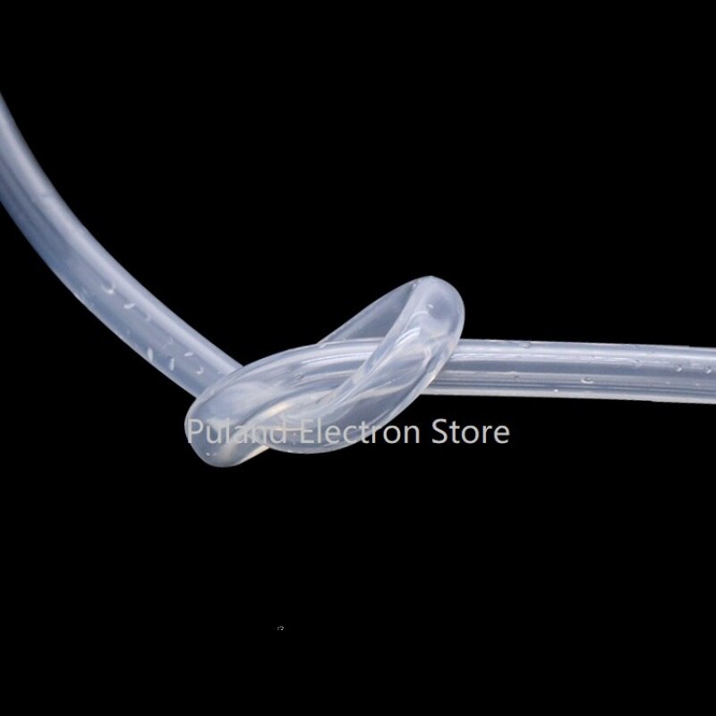 Transparent ID 1.6mm x 4.8mm OD Thickness 1.6mm Peristaltic Pump Silicone Hose Food Grade Soft Flexible Pipe Water Connector