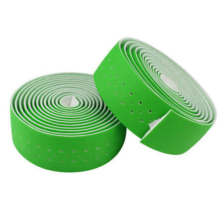 Bicycle Handlebar Tape Road Bike PU Leather Perforated Belt Breathable Soft MTB Fixed Gear Belt Cycling Accessory MICCGIN: TP01-Green