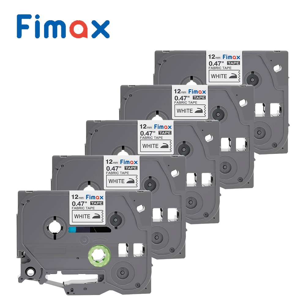 Fimax 5PCS TZe-FA231 Compatible for Brother P touch Fabric Iron on label tape TZe FA231 TZ-FA231 for Brother P-touch Printers