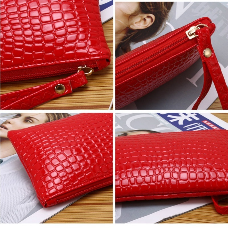 Alligator Wallet Lady Korean handbag with active Zero Wallet