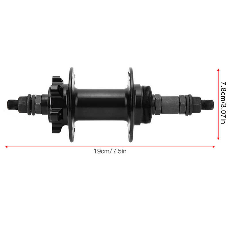 Bicycle Hub 18 Holes Aluminum Alloy Mountain Bike Hub Axle Bicycle Bearing Hub Axle Replacement Parts 16.5cm/19cm: 19 x 7.8 cm