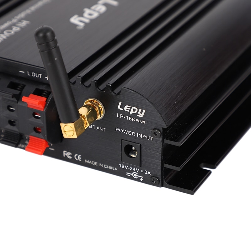 Lepy Lp 2.1 Kanaals Auto Versterker 3.55Mm O Wired 168 Plus Super Bass Hifi Stereo Bass Uitgangsvermogen