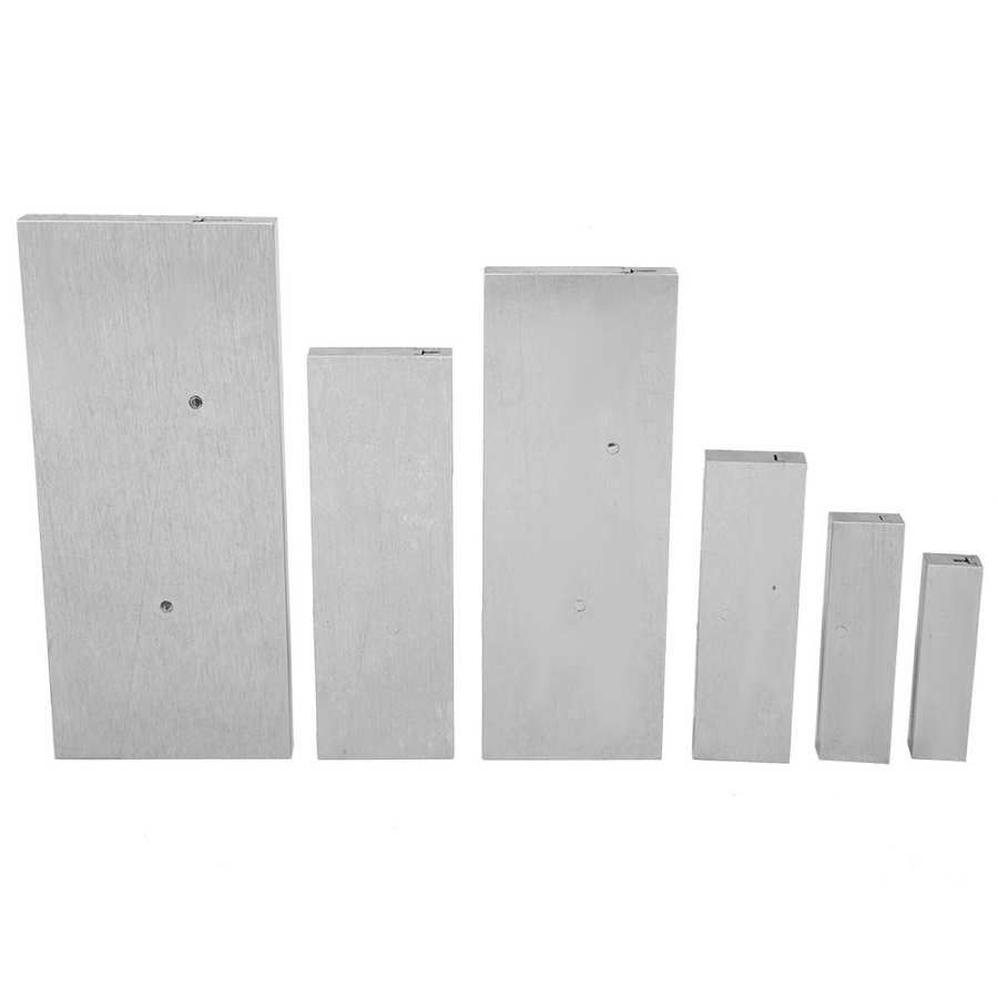 6 Pcs Steel Adjustable Parallel Block Set 3/8~2-1/4in Adjustment Range for Accurate Measurement Parallel Block Parallel Pad