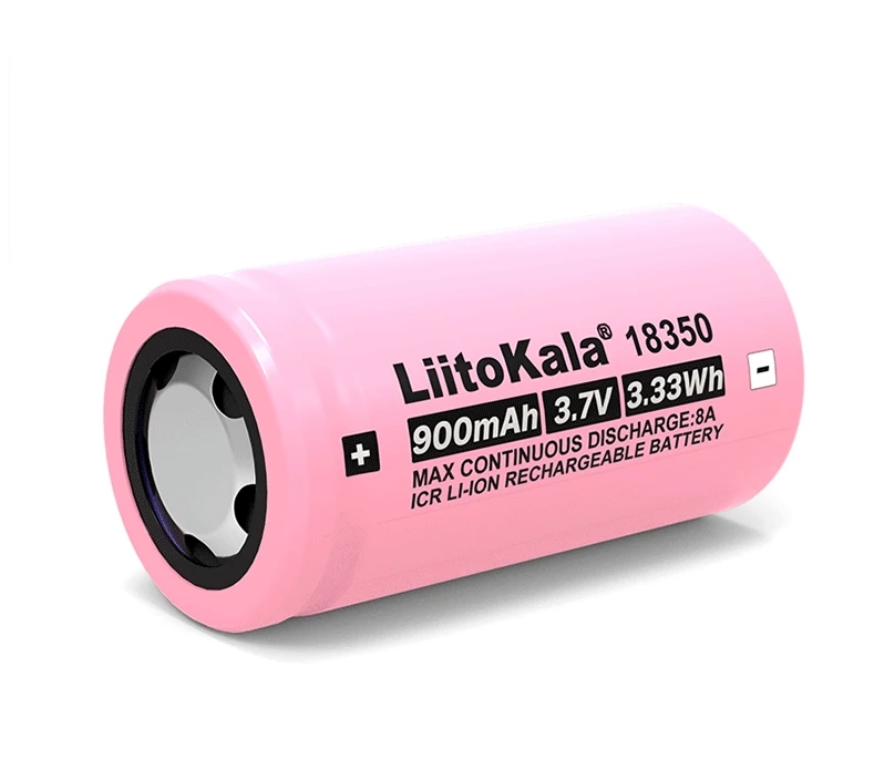 Liitokala ICR 18350 900mAh power rechargeable lithium battery 3.7V 8A power for electrical tools flashlight