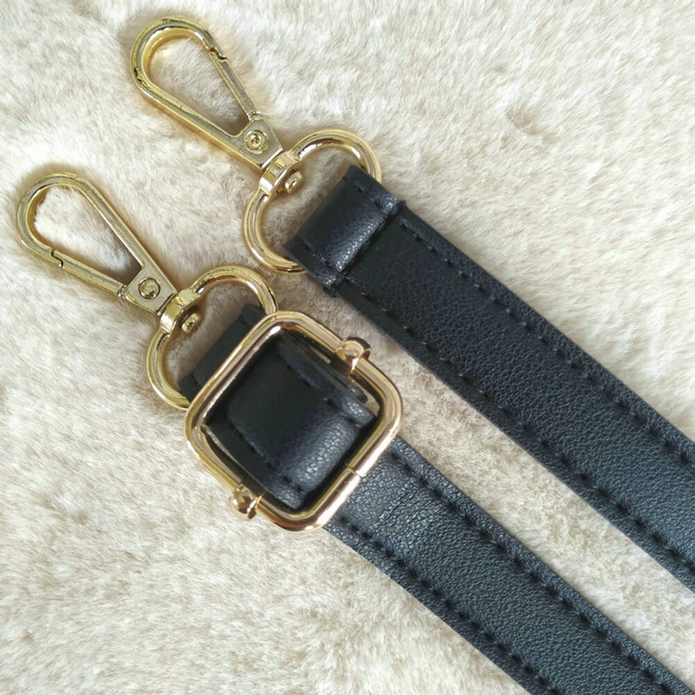 Nowy 180cm długa torba na ramię ze skóry PU torba na pasek uchwyty DIY wymiana torebka uchwyt na torebki paski torba na pasek akcesoria do toreb: Black