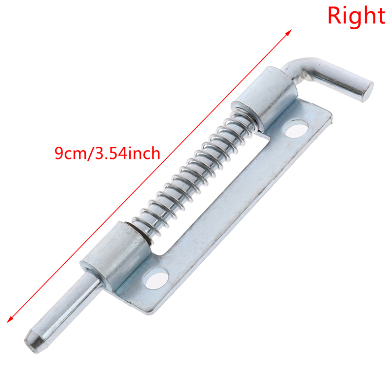1Pc Metal Silver Color Lock Barrel Bolt Spring Loaded Latch 3.54" Long Grip Heavy Duty Safety Door Latch Sliding Lock: R