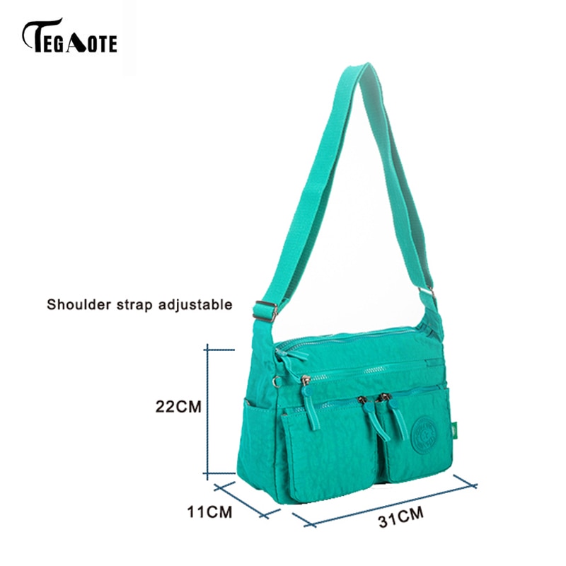 TEGAOTE femmes Messenger sacs dames Nylon sac à main voyage décontracté Original sac femme grande capacité sac à bandoulière