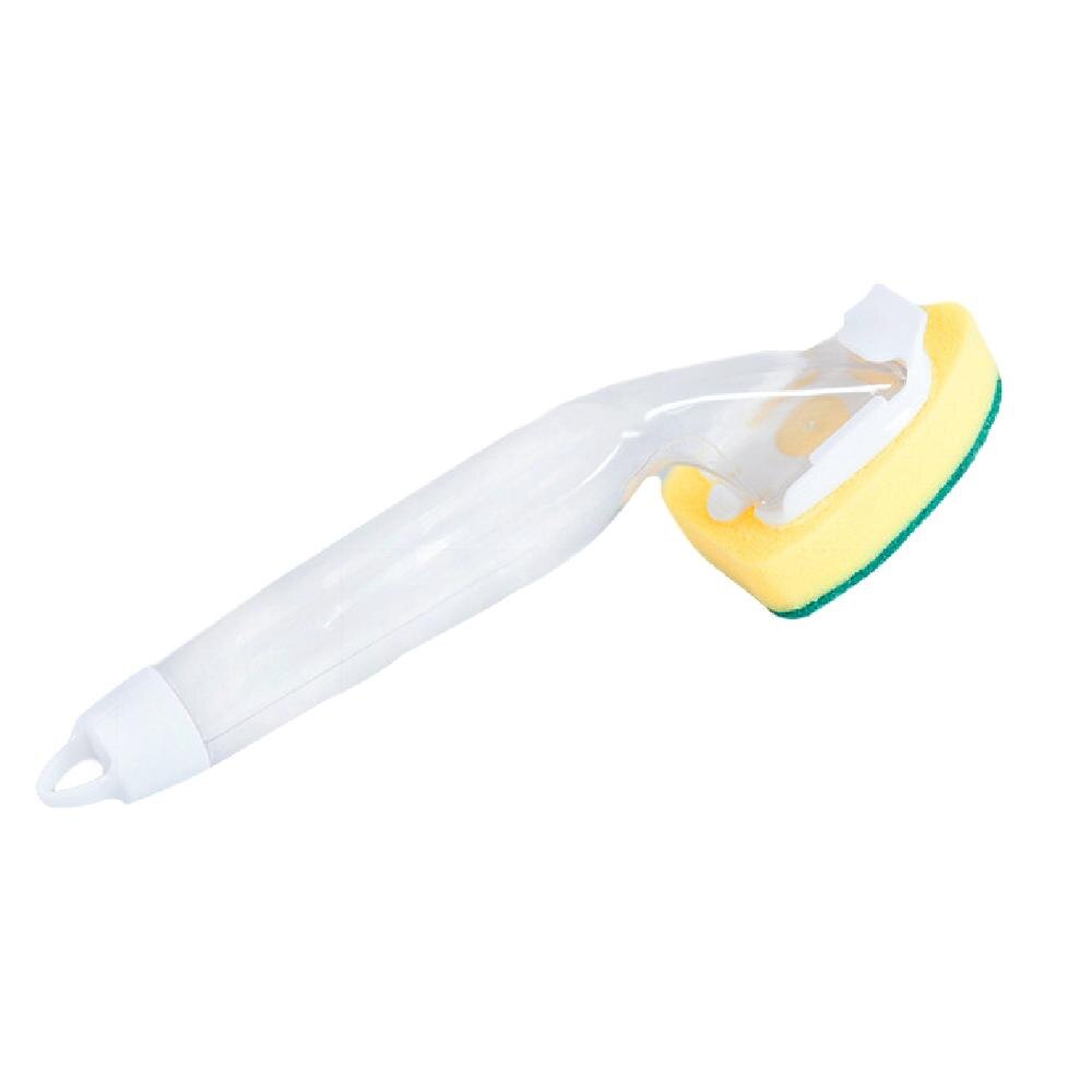 Herramienta de lavado de platos, cepillo de limpieza de jabón con mango recargable, esponja de limpieza de cocina, accesorios de herramientas de limpieza de ventanas: 1Pcs brush
