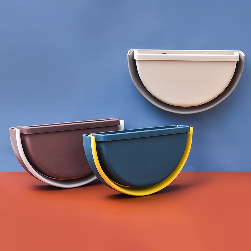 Poubelle Portable suspendue et pliable, bac de rangement mural pour cuisine et maison, corbeille à déchets de bureau, boîte montée sur camion