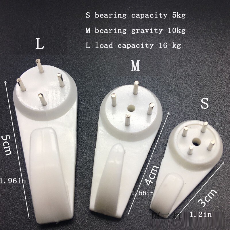 Picture hook picture wall nail wall hanging photo frame hook seamless needle clock frame nail plastic wall hook home decoration