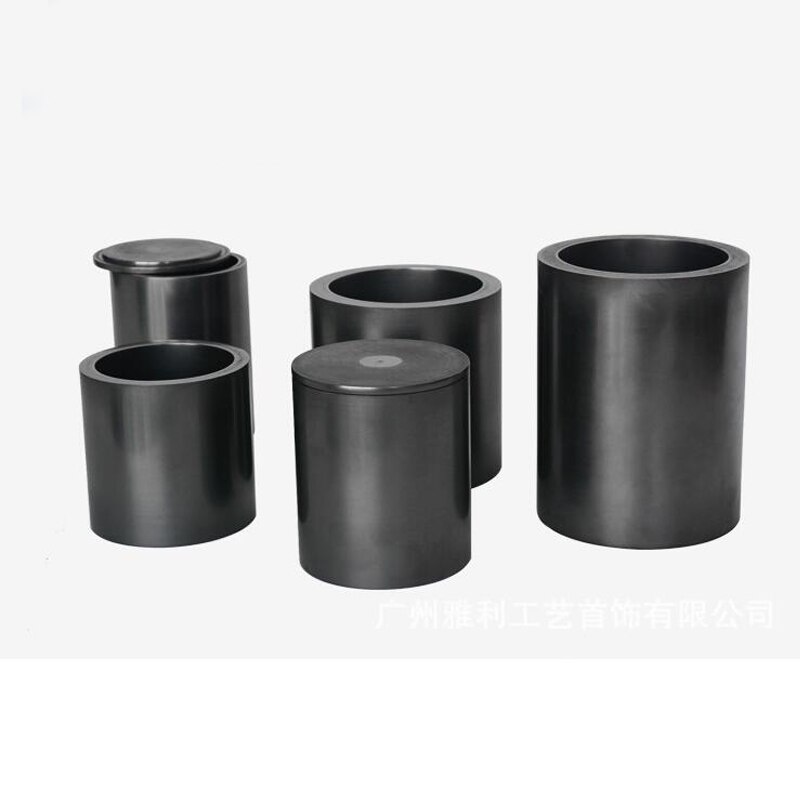 High Purity Graphite Melting Crucible With Cover Gold Silver Copper Melting Cup Jewelry Tools