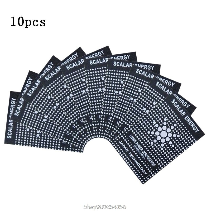 10PCS EMR Scalar Energy Phone Sticker Anti Radiation Chip Shield Paster Laptop Anti EMP EMF Protection O27 20: C