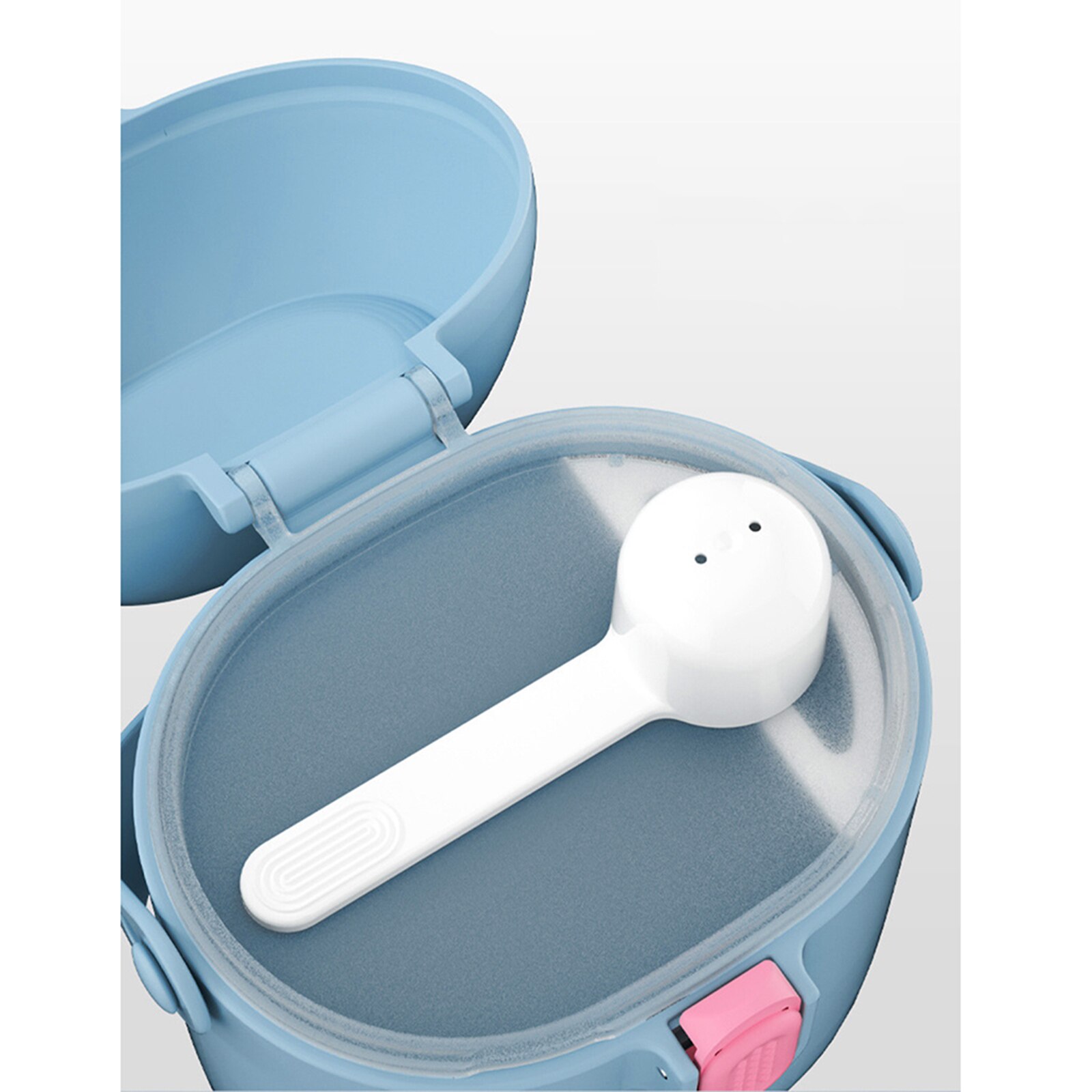 Caja de leche en polvo para bebé, almacenamiento de grado de comida hermético, contenedores para aperitivos, cucharas, accesorios de alimentación