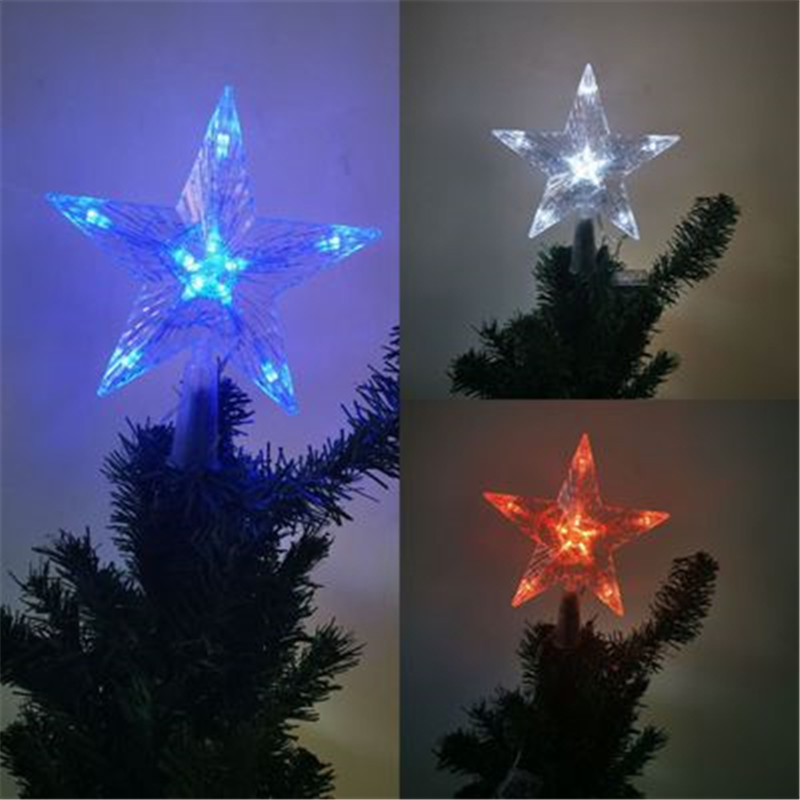 Joulu vilkkuva led-tähti valo joulukuusen silta tähden koristeet valo kotiin navidad kerst vuoden sisustus akkuvirta
